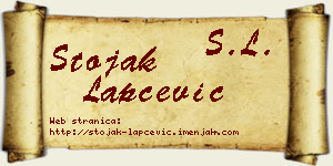 Stojak Lapčević vizit kartica